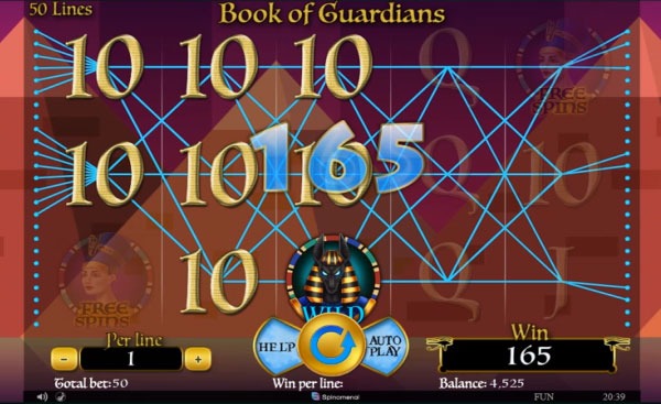Book of Guardians Machine à Sous Gratuit (50 Lignes) Spinomenal 