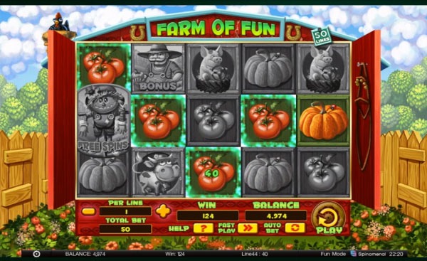 Farm of Fun Machine à Sous Gratuit (50 Lignes) Spinomenal 