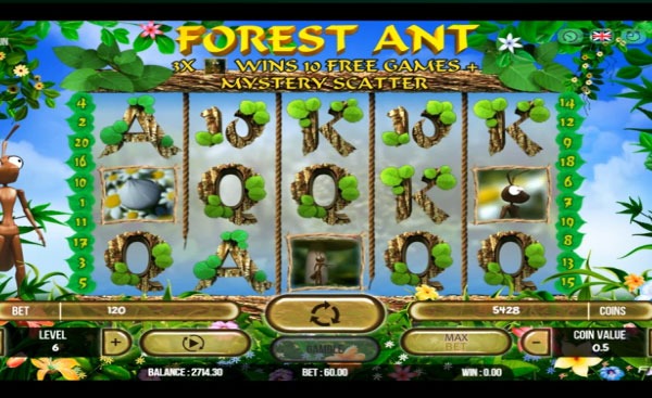 Forest Ant Machine à Sous Gratuit (20 Lignes) Fugaso 