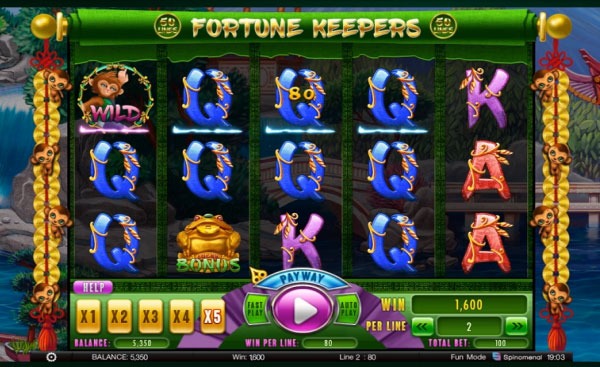 Fortune Keepers Machine à Sous Gratuit (50 Lignes) Spinomenal 