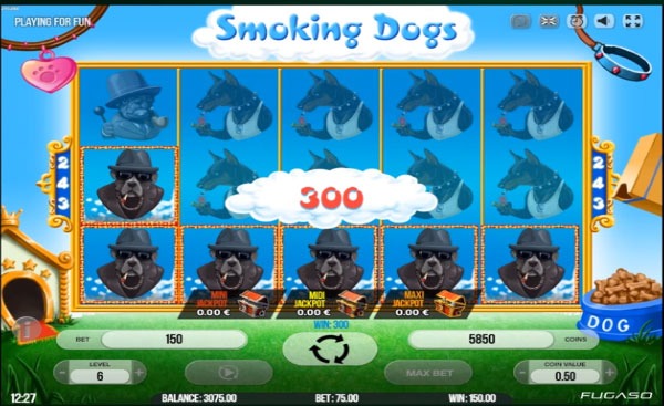 Smoking Dogs Machine à Sous Gratuit (243 Lignes) Fugaso 