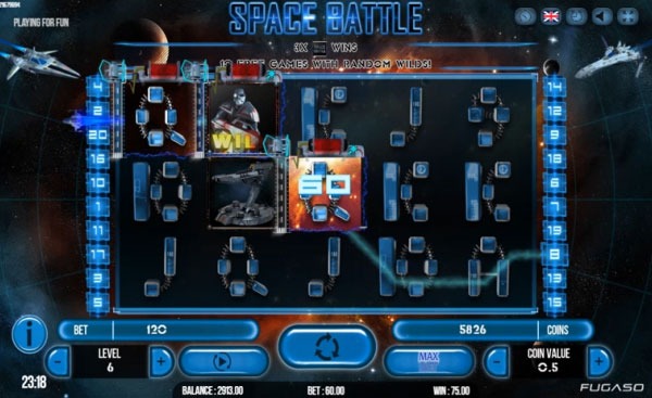 Space Battle Machine à Sous Gratuit (20 Lignes) Fugaso 