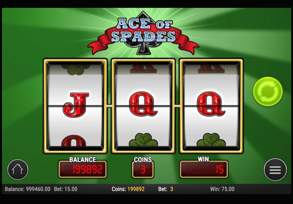 Ace of Spades Machine à Sous Gratuit (3 Rouleaux) Play`n GO