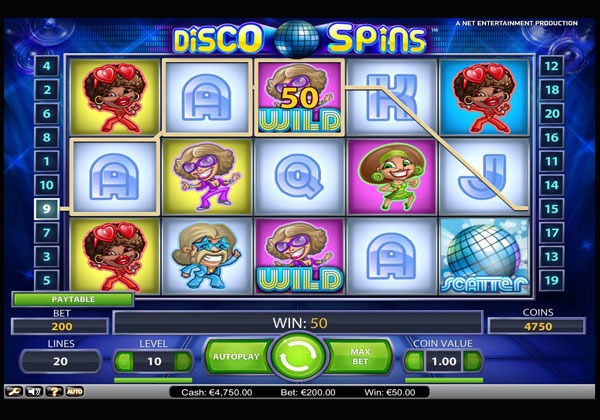 Disco Spins Machine à Sous Gratuit (20 Lignes) Netent Sans Inscription