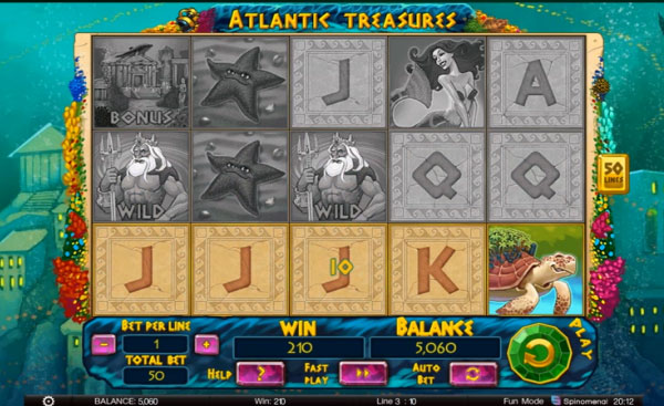 Atlantic Treasures Machine à Sous Gratuit (50 Lignes) Spinomenal 