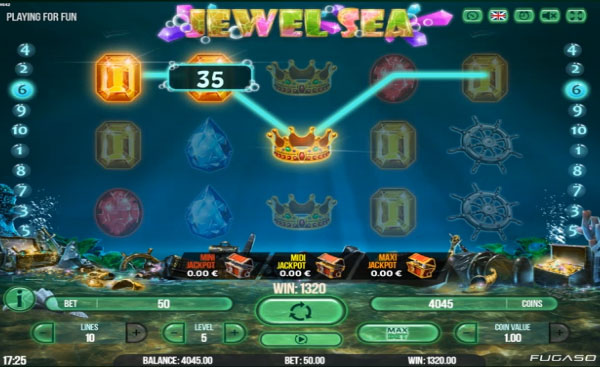 Jewel Sea Machine à Sous Gratuit (10 Lignes) Fugaso 
