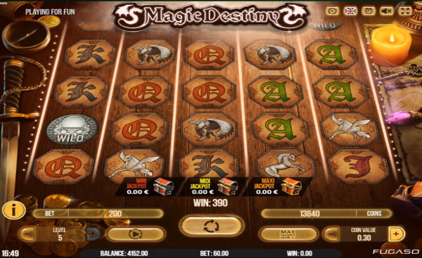 Magic Destiny Machine à Sous Gratuit (40 Lignes) Fugaso 