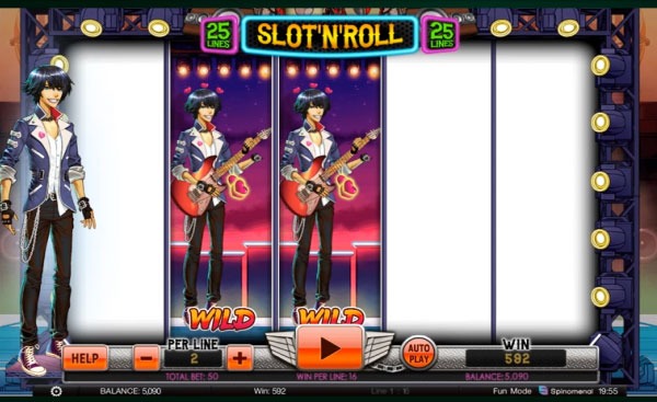 Slot 'N' Roll Machine à Sous Gratuit (25 Lignes) Spinomenal 
